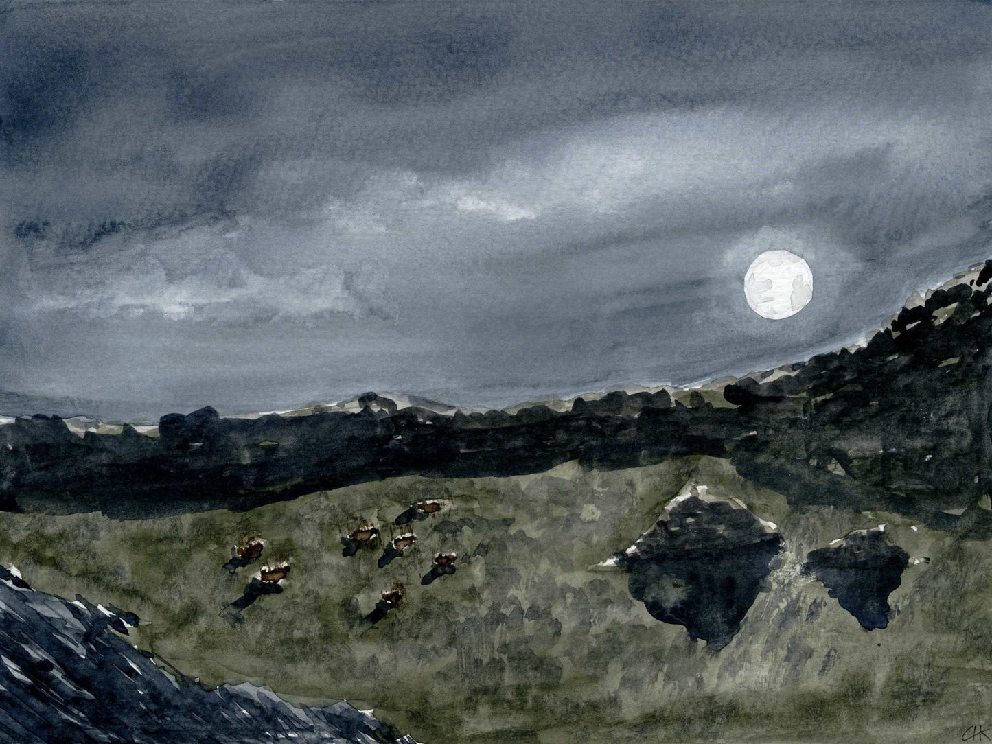 Psalm 8 - 9"x 12"